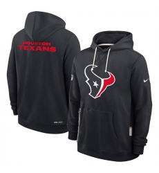Men Houston Texans Black Sideline Standard Issue Initial Home Dri FIT Pullover Hoodie Men Houston Texans Black Sideline Standard Issue Initial Home Dri FIT Pullover Hoodie