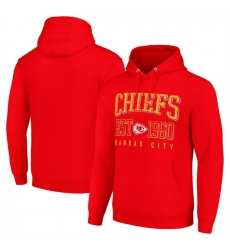 Men Kansas City Chiefs Red Throwback Logo Pullover Hoodie Men Kansas City Chiefs Red Throwback Logo Pullover Hoodie