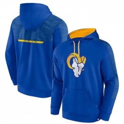 Men Los Angeles Rams Royal Defender Evo Pullover Hoodie