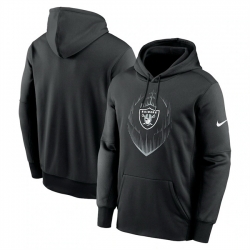 Men Philadelphia Eagles Black Icon Performance Pullover Hoodie