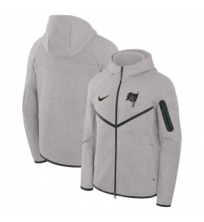 Men Tampa Bay Buccaneers Grey Tech Fleece Windrunner Full Zip Hoodie Men Tampa Bay Buccaneers Grey Tech Fleece Windrunner Full Zip Hoodie