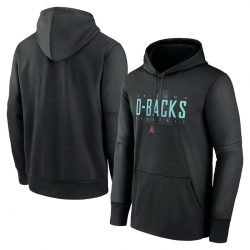 Men Arizona Diamondbacks Black Pregame Performance Pullover Hoodie