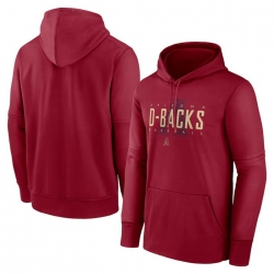 Men Arizona Diamondbacks Red Pregame Performance Pullover Hoodie