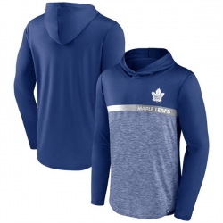 Men Toronto Maple Leafs Blue Podium Defender Pullover Hoodie