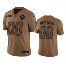 Men Women youth Los Angeles Chargers Active Player Custom 2023 Brown Salute To Service Limited Stitched Jersey