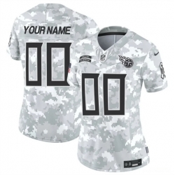 Women Tennessee Titans Active Player Custom 2024 F U S E Arctic Camo Salute To Service Limited Stitched Football Jersey