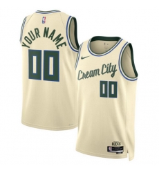 Milwaukee Bucks Nike Unisex 2025 2026 City Edition Swingman Custom Jersey Cream Milwaukee Bucks Nike Unisex 2025 2026 City Edition Swingman Custom Jersey Cream