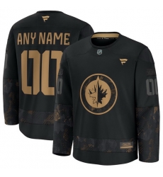 Men Women Youth Winnipeg Jets Fanatics Black 2024 Military Appreciation Custom Practice Jersey Men Women Youth Winnipeg Jets Fanatics Black 2024 Military Appreciation Custom Practice Jersey