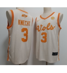 Men Tennessee Volunteers #3 Dalton Knecht White F U S E Stitched NCAA Football Jersey