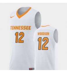 Men Tennessee Volunteers Brad Woodson White Replica College Basketball Jersey