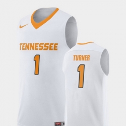 Men Tennessee Volunteers Lamonte Turner White Replica College Basketball Jersey