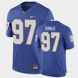 Men Pitt Panthers Aaron Donald Game Royal Football Jersey