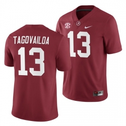 Alabama Crimson Tide Tua Tagovailoa Crimson College Football Men's Home Game Jersey