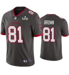 Men Antonio Brown Buccaneers Pewter Super Bowl Lv Vapor Limited Jersey