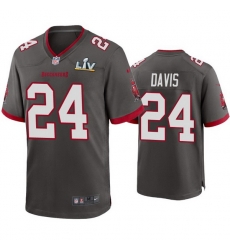 Men Carlton Davis Buccaneers Pewter Super Bowl Lv Game Jersey