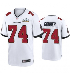 Men Paul Gruber Buccaneers White Super Bowl Lv Game Jersey