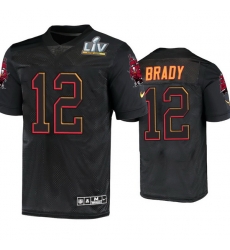 Men Tom Brady Tampa Bay Buccaneers Black Super Bowl Lv Jersey