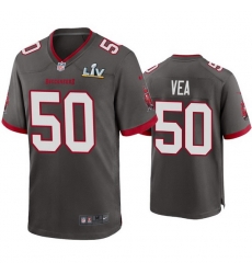 Men Vita Vea Buccaneers Pewter Super Bowl Lv Game Jersey