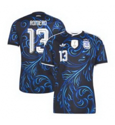 Men 13Cristian Romero Argentina National Team adidas 2026 Away Replica Jersey Black 2 Men 13Cristian Romero Argentina National Team adidas 2026 Away Replica Jersey Black 2