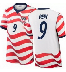 Youth 9 Ricardo Pepi USMNT 2026 Home Stadium Replica Jersey 1 Youth 9 Ricardo Pepi USMNT 2026 Home Stadium Replica Jersey 1