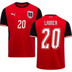 Men 20 Austria Konrad Laimer World Cup Away Replica Jersey  1