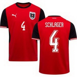 Men 4 Austria Xaver Schlager World Cup Away Replica Jersey  1