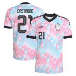Men 21Timothy Castagne Belgium Jersey   2