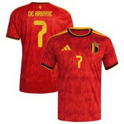 Men 7Kevin De Bruyne Belgium Jersey   1