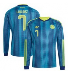 Men Colombia Luis Diaz 2026 Away Replica Turquoise Jersey 3 Men Colombia Luis Diaz 2026 Away Replica Turquoise Jersey 3