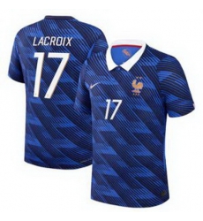 Men 17Maxence Lacroix France Jersey 2 Men 17Maxence Lacroix France Jersey 2