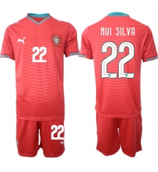 Portugal 2026 FIFA World Cup Soccer Jersey Red #22 RUI SILVA