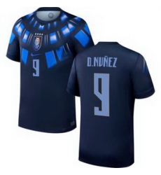 Men 9 Uruguay Darwin Nunez Away Replica Jersey World   2
