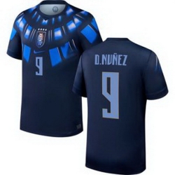 Men 9 Uruguay Darwin Nunez Away Replica Jersey World   2