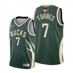 bucks bryn forbes green 2021 nba playoffs jersey