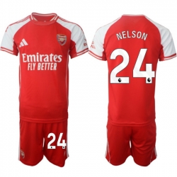 Men Arsenal 2026 Soccer Jerseys Red #24 NELSON