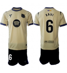 Men FC Barcelona 2026 Soccer Jerseys Beige #6 XAVI