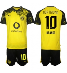 Men Borussia Dortmund 2026 Soccer Jerseys Yellow #10 BRANDT