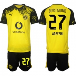 Men Borussia Dortmund 2026 Soccer Jerseys Yellow #27 ADEYEMI
