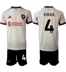 Men Liverpool 2026 Soccer Jerseys Beige #4 VIRGIL