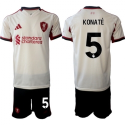 Men Liverpool 2026 Soccer Jerseys Beige #5 KONATE