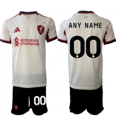 Men Liverpool 2026 Soccer Jerseys Beige CUSTOM Men Liverpool 2026 Soccer Jerseys Beige CUSTOM