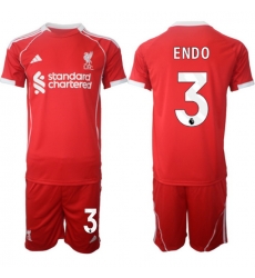 Men Liverpool 2026 Soccer Jerseys Red #3 ENDO Men Liverpool 2026 Soccer Jerseys Red #3 ENDO
