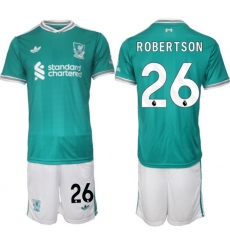 Men Liverpool 2026 Soccer Jerseys Teal #26 ROBERTSON Men Liverpool 2026 Soccer Jerseys Teal #26 ROBERTSON
