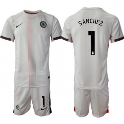 Men Chelsea 2026 Soccer Jerseys White #1 SANCHEZ