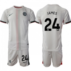 Men Chelsea 2026 Soccer Jerseys White #24 JAMES