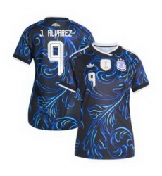 Women 9Julian Alvarez Argentina National Team adidas 2026 Away Replica Jersey Black 3 Women 9Julian Alvarez Argentina National Team adidas 2026 Away Replica Jersey Black 3