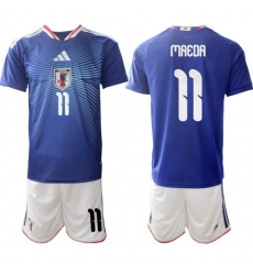 Men Japan 2026 Soccer Jerseys Blue #11 Daizen Maeda
