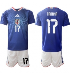 Men Japan 2026 Soccer Jerseys Blue #17 Ao Tanaka