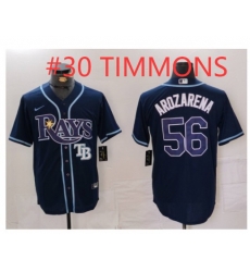 Men Tampa Bay Rays 30 Timmons Navy Cool Base Stitched Baseball Jersey Men Tampa Bay Rays 30 Timmons Navy Cool Base Stitched Baseball Jersey