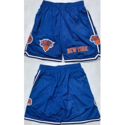 Men New York Knicks Royal Shorts
